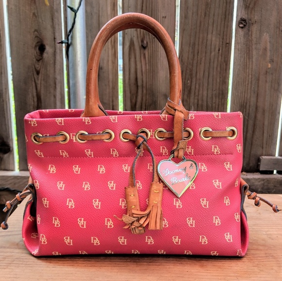Dooney & Bourke Handbags - Dooney & Bourke Hot Pink Tassel Bag